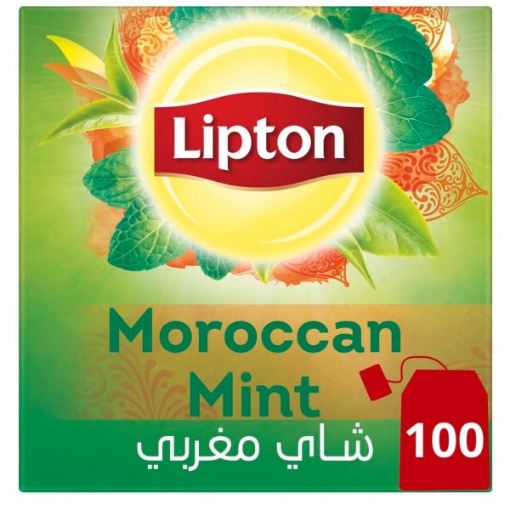 صورة ليبتون شاي أخضر بالنعناع المغربي 100 كيس