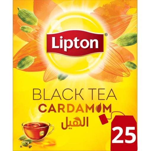 صورة ليبتون شاي أسود بالهيل 25 كيس