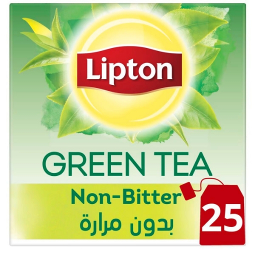 صورة ليبتون شاي أخضر نقي بدون مرارة 25 كيس