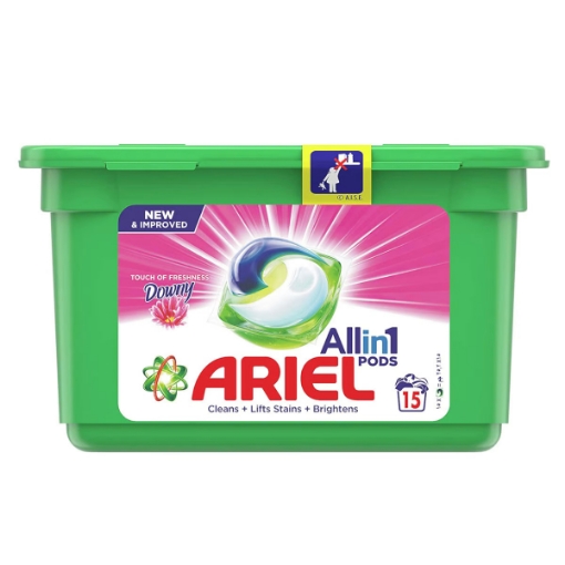 صورة اريال سائل غسيل داوني 3 في 1 15 × 27 جم