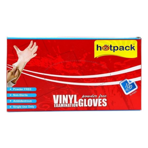 صورة هوتباك قفازات فينايل 100 حبه