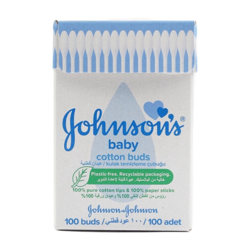 صورة جونسون اند جونسون كرات قطن نقية للأطفال 100 حبة
