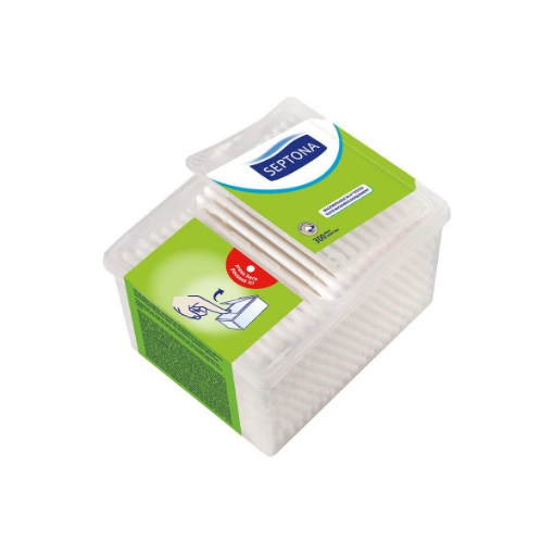 صورة سيبتونا أعواد أذن قطنية عبوة مستطيلة بغطاء 300 حبة