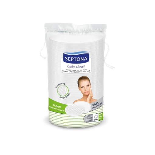 صورة سيبتونا قطن بيضاوي 40 حبة