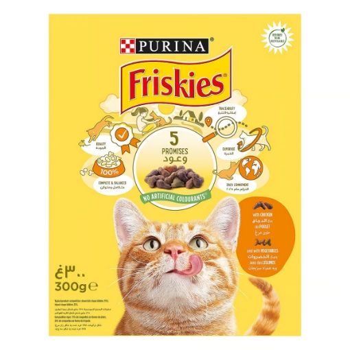 صورة بورينا فريسكيز طعام القطط بالدجاج والخضروات 300 جم _2