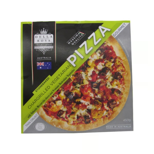 صورة ديلا روزا بيتزا النباتية المخبوزرة على الفحم 450 جم