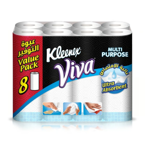 صورة كلينكس مناديل فيفا للمطبخ 40 منديل × 8 لفات