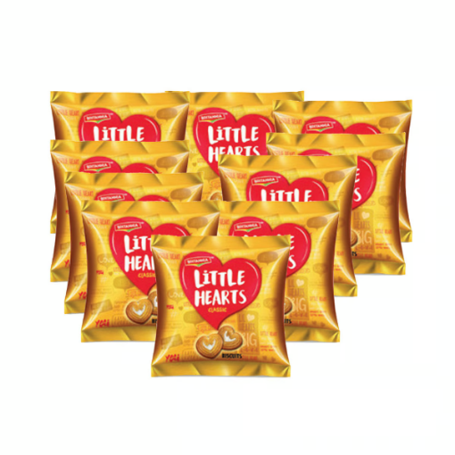 صورة بريتانيا بسكويت قلوب صغيرة 10 × 50.5 جم