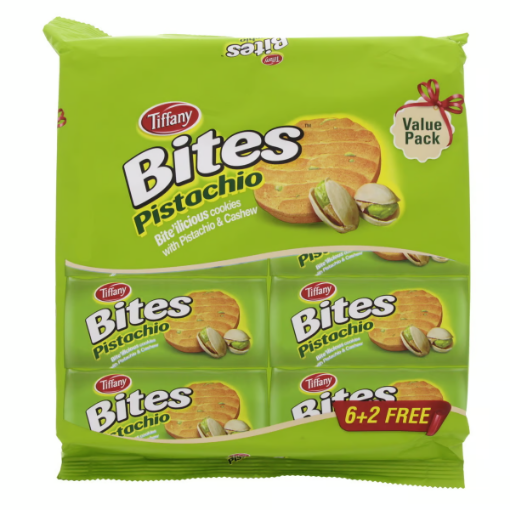 صورة تيفاني بايتس بسكويت بالفستق ٨ × ٩٠ جرام