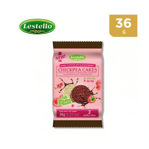 صورة Lestello Dark Chocolate & Raspberry Chickpea Cakes 34g