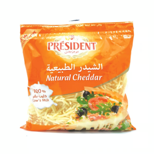 صورة بريزيدن جبنة شيدر طبيعية 450 جم