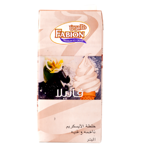 صورة فابيون خلطة الايس كريم فانيلا 1لتر