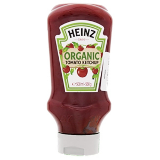 صورة هاينز كاتشب الطماطم اورجانيك عبوة ضاغطة 500جم