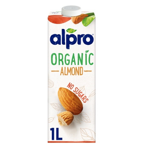 صورة البرو حليب الصويا العضوي باللوز بدون سكر 1لتر
