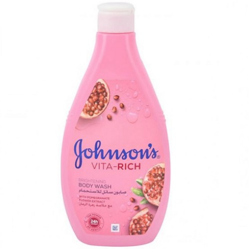 صورة جونسون سائل استحمام فيتا ريش مع خلاصة زهرة الرمان 400مل