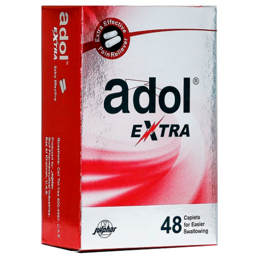 صورة ادول إكسترا - اقراص مسكنة للآلم وخافض للحراره 500ملجم 48قرص