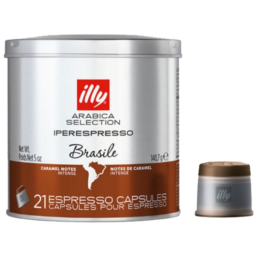 صورة إيلي قهوة ايبر اسبريسو أرابيكا برازيلية بنكهة الكراميل 6.7جم 21كبسولة