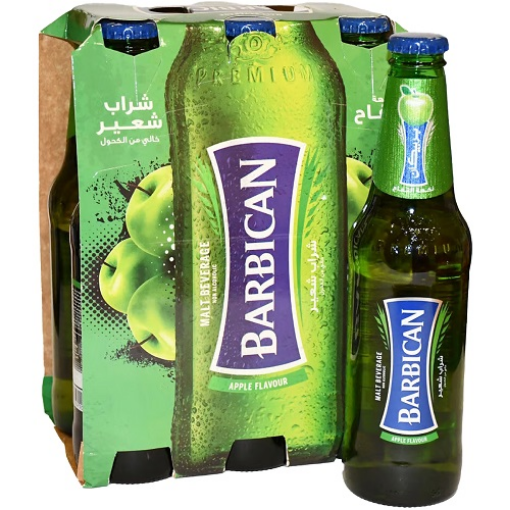 صورة بربيكان مشروب الشعير بنكهة التفاح 325مل 6حبة