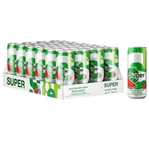 صورة سوبر مشروب غازي بنكهة البطيخ 250مل 24حبة