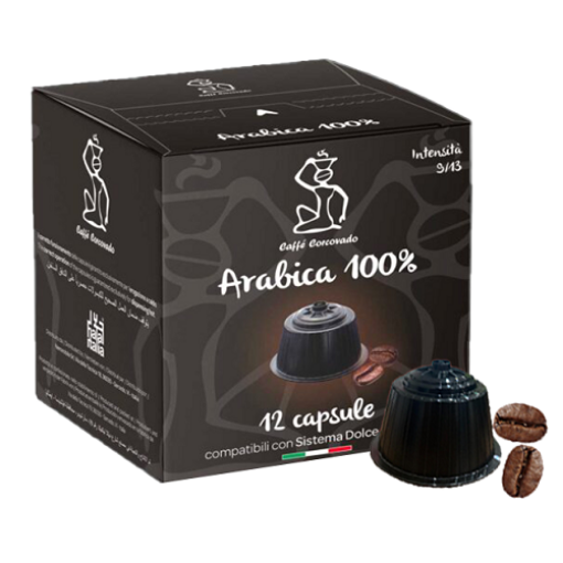 صورة كوركوفادو كافيه كبسولات قهوة ايطالية ارابيكا 7جم 12كبسولة