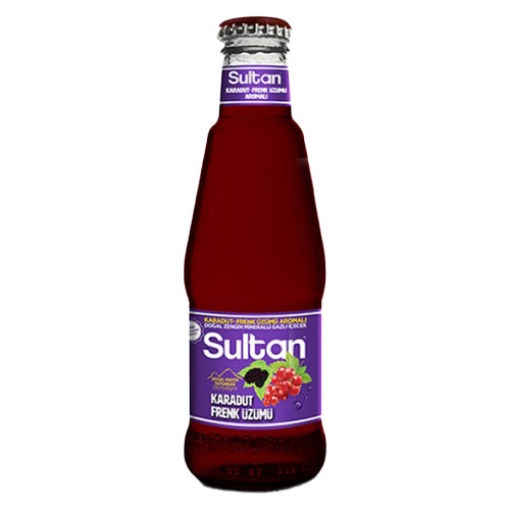 صورة سلطان مشروب فوار بنكهة التوت الأسود والزبيب 200مل