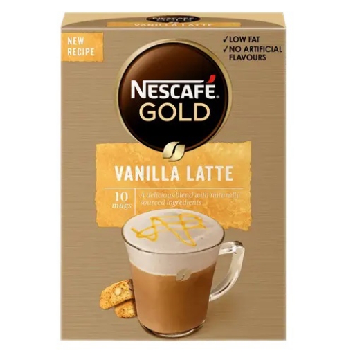 صورة نسكافيه جولد قهوة سريعة التحضير بالفانليا 18.5جم 10كوب