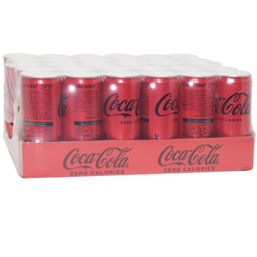 صورة كوكاكولا زيرو مياه غازية 250مل 30حبة