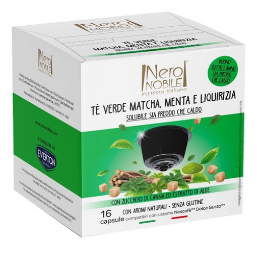 صورة نيرو نوبيل كبسولات شاي أخضر بالنعناع 16جم 16كبسولة