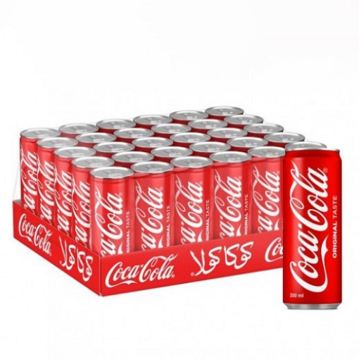 صورة كوكاكولا مياه غازية 250مل 30حبة