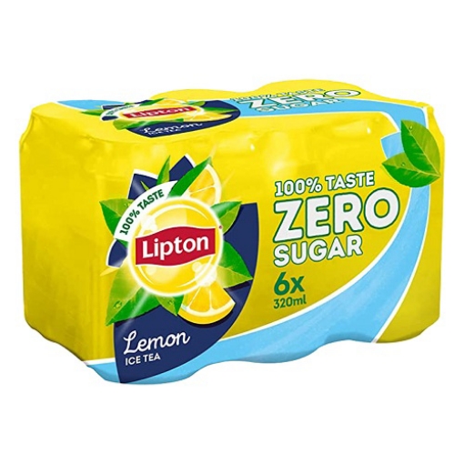صورة ليبتون ايس تي بالليمون زيرو سكر 320مل 6حبة