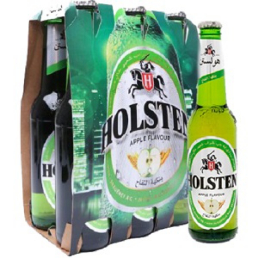 صورة هولستن شراب شعير خالي من الكحول بالتفاح 330مل 6حبة
