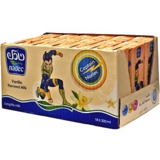 صورة نادك حليب بنكهة الفانيلا 185مل 18حبة