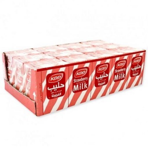صورة كي دي دي حليب بنكهة الفراولة 250مل 24حبة