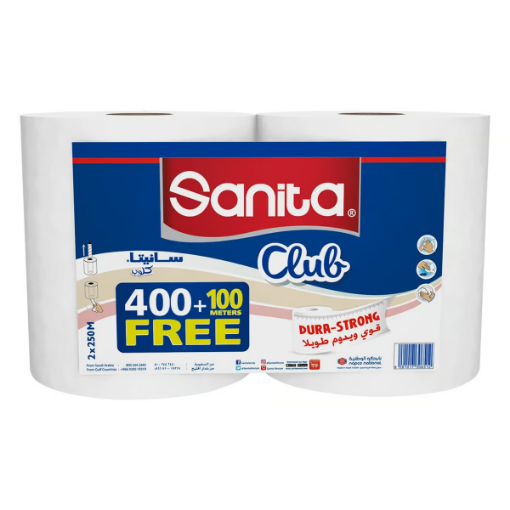 صورة سانيتا مناديل رول كبير 400 متر + 100 متر