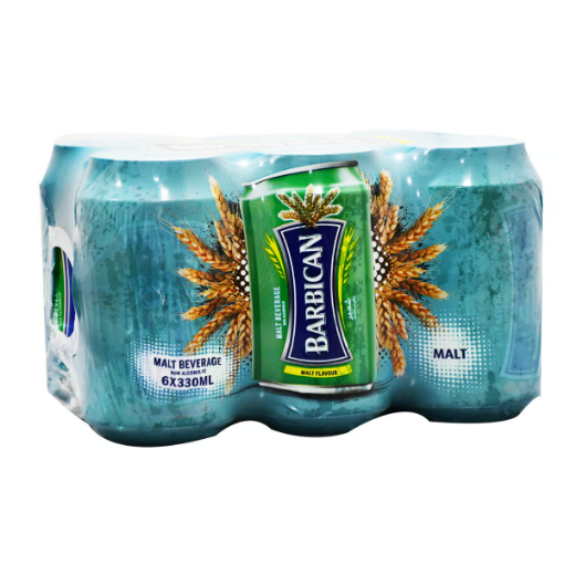 صورة بربيكان - مشروب شعير خالي من الكحول بنكهة التفاح 6 × 330 مل