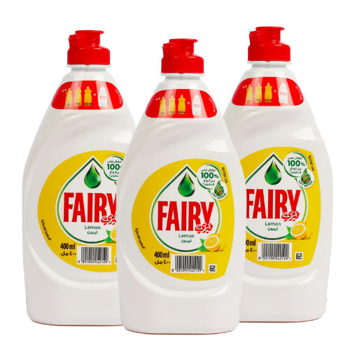 صورة Fairy Dish Washing Liquid Lemon Value Pack 3 x 400 ml