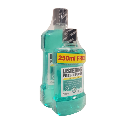 صورة ليسترين غسول الفم المطهر المنعش 500 مل + 250 مل